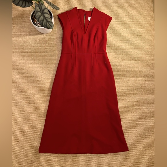 Red, Cocktail Anthropologie Midi dress - Picture 1 of 8